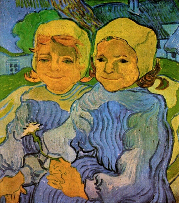 Two Children Van Gogh Oil Painting